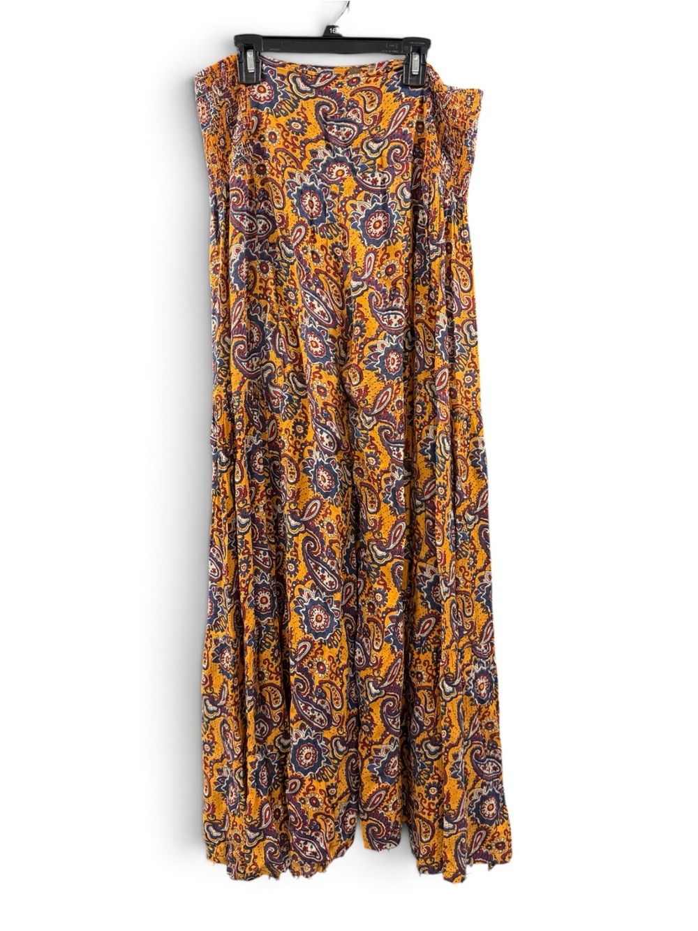 FP One Yellow Paisley Wide Leg Pants